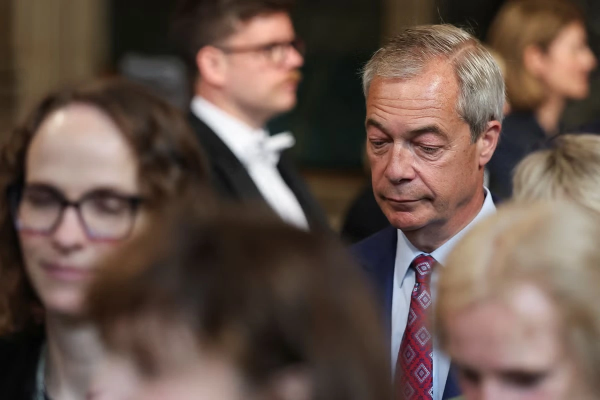 Reform MP says information about Farage’s £5m gift was obtained ‘illegally’ amid Russia hack claims