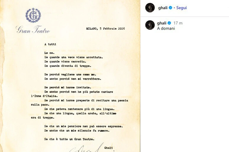 Ghali: 'So perché non ho potuto cantare l'inno d'Italia'