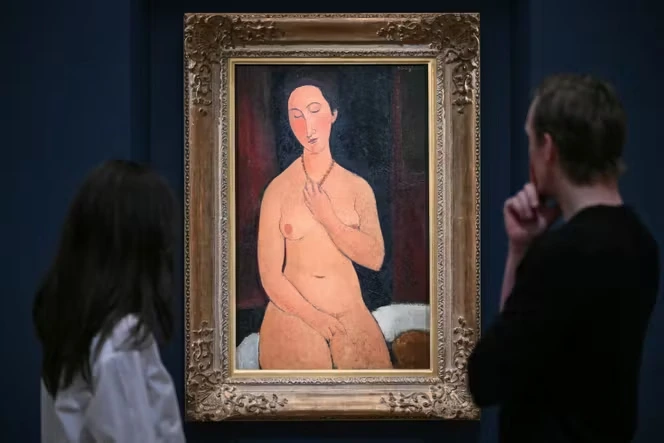Un portrait d’Amedeo Modigliani vendu 56 millions d’euros établit un nouveau record européen pour une œuvre du peintre italien