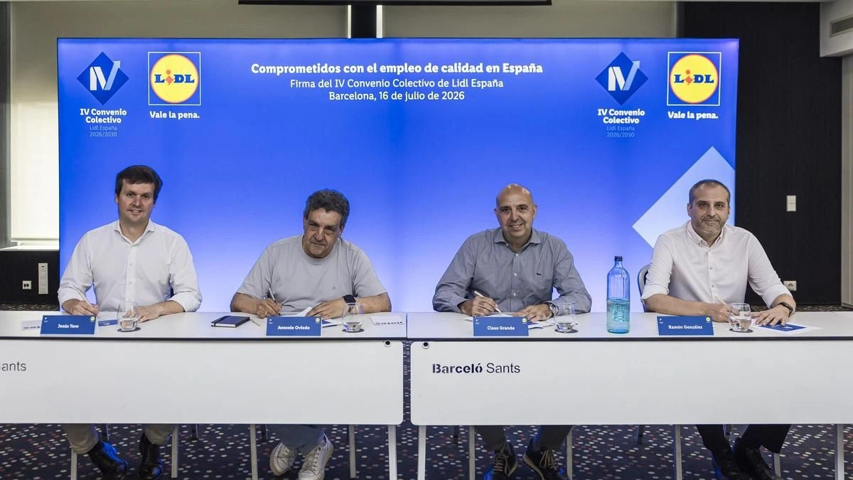 Lidl firma con los sindicatos un convenio con una subida salarial acumulada del 15% hasta 2030