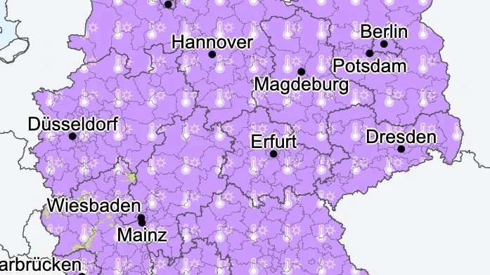 Wetter: Hitzewarnung für 289 Landkreise