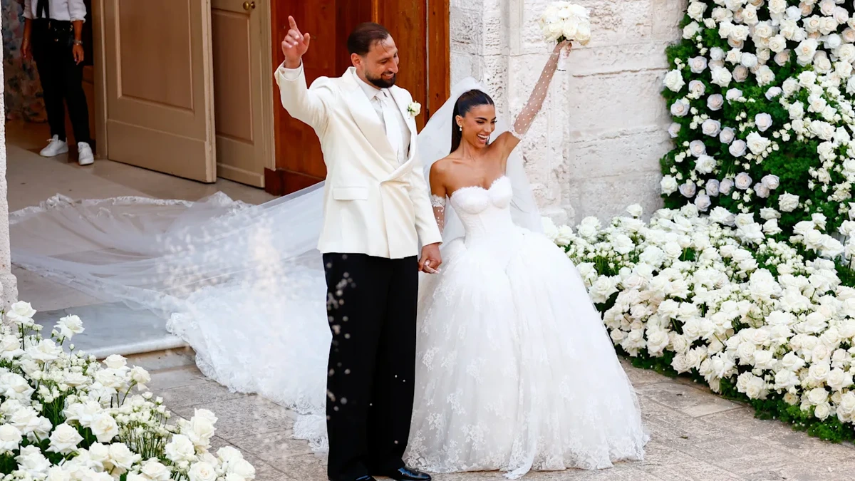 Auch Haaland feierte mit: Pracht-Hochzeit von Italien-Keeper Gigio Donnarumma