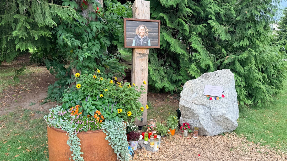 Die Gedenkstätte von Laura Dahlmeier in Garmisch-Partenkirchen