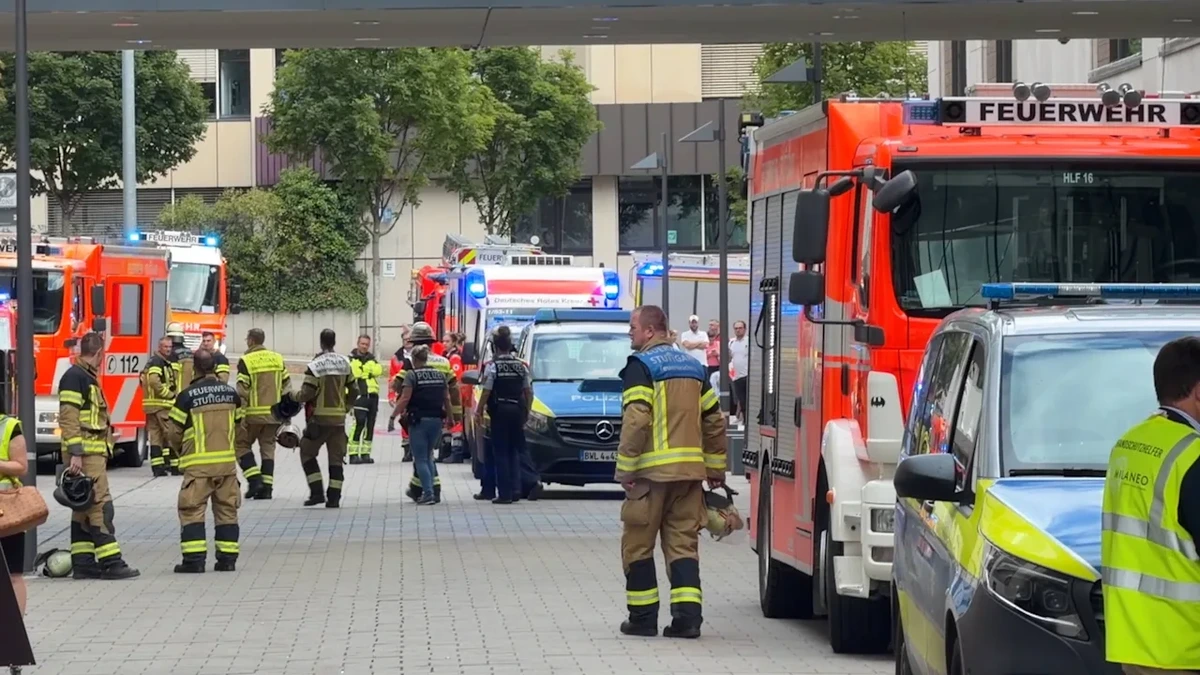 In Stuttgart: Frau niedergestochen! Polizei riegelt Einkaufszentrum ab