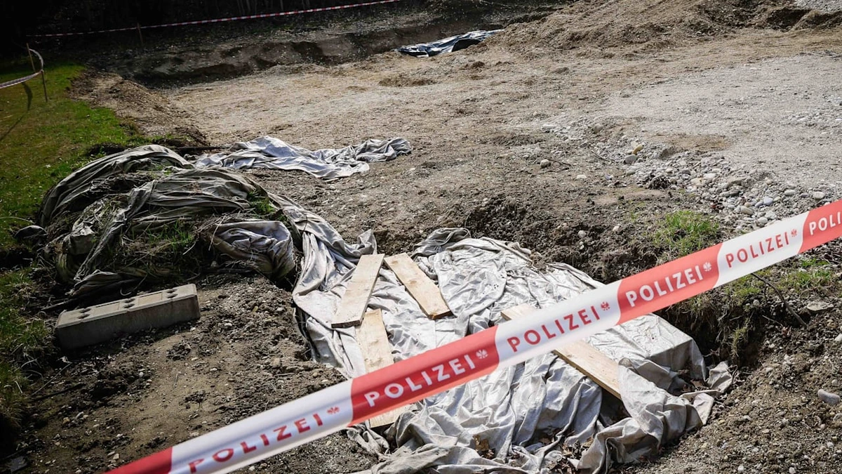 Braunau am Inn: Mädchen findet Knochen – 120 Skelette entdeckt