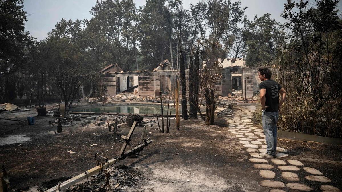 Feuerwalze in Frankreich: „Gestern war das noch unser Zuhause ...“