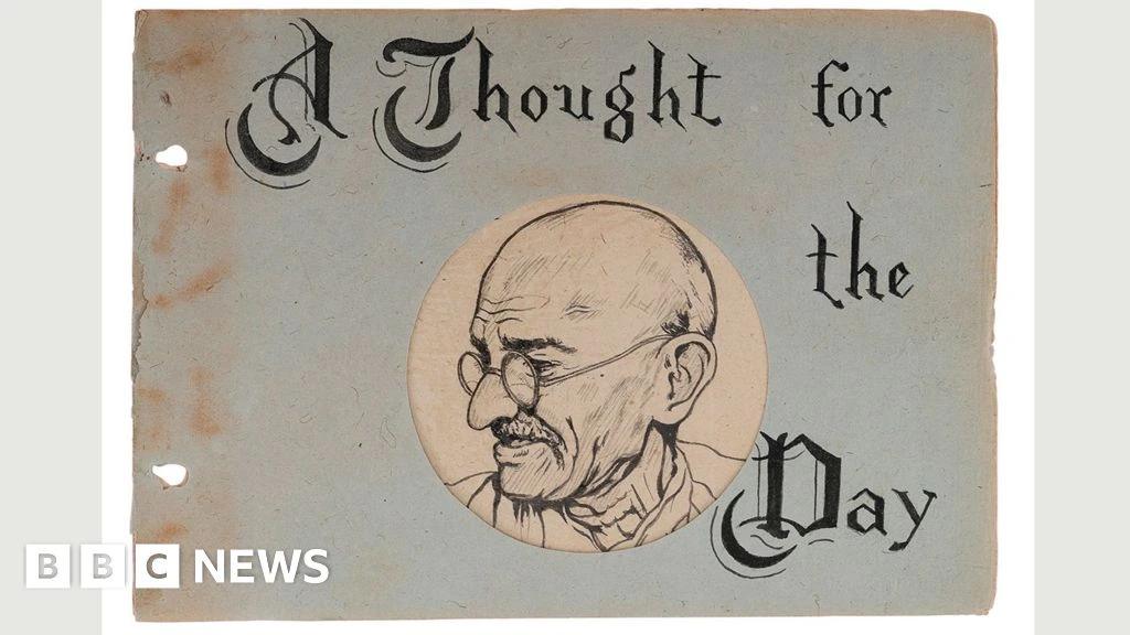 Gandhi's handwritten notes on life sold for $1.69m at Indian auction