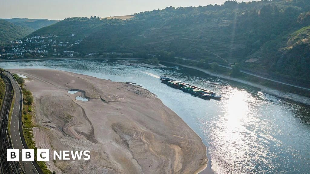 Rhine falls to record low levels as drought strains Europe's rivers