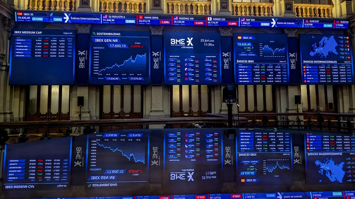El Ibex rompe por primera vez la barrera de los 20.000 puntos y marca máximos en la apertura