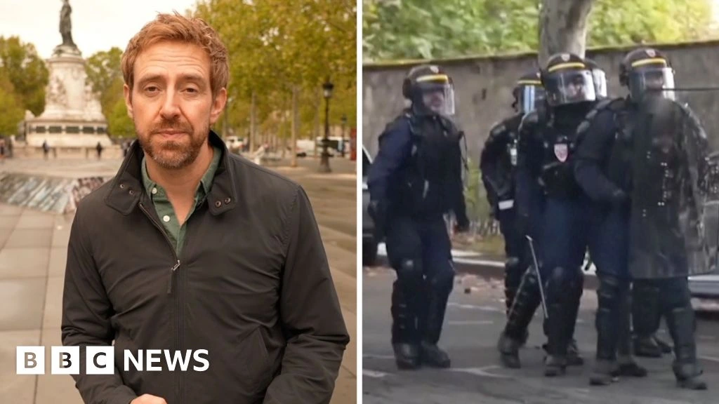 Why has France suspended the use of stun grenades on protesters?
