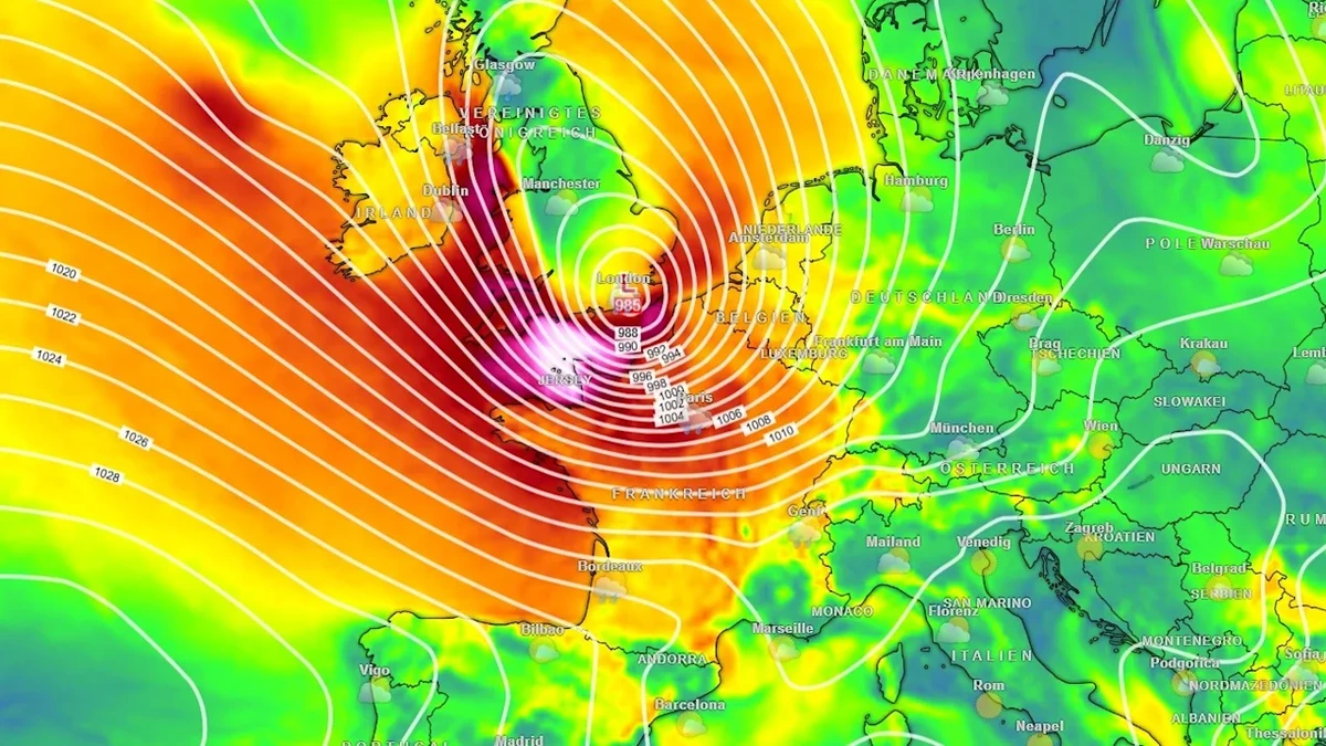 Herbststurm nimmt Kurs auf Deutschland: Böen bis 110 km/h