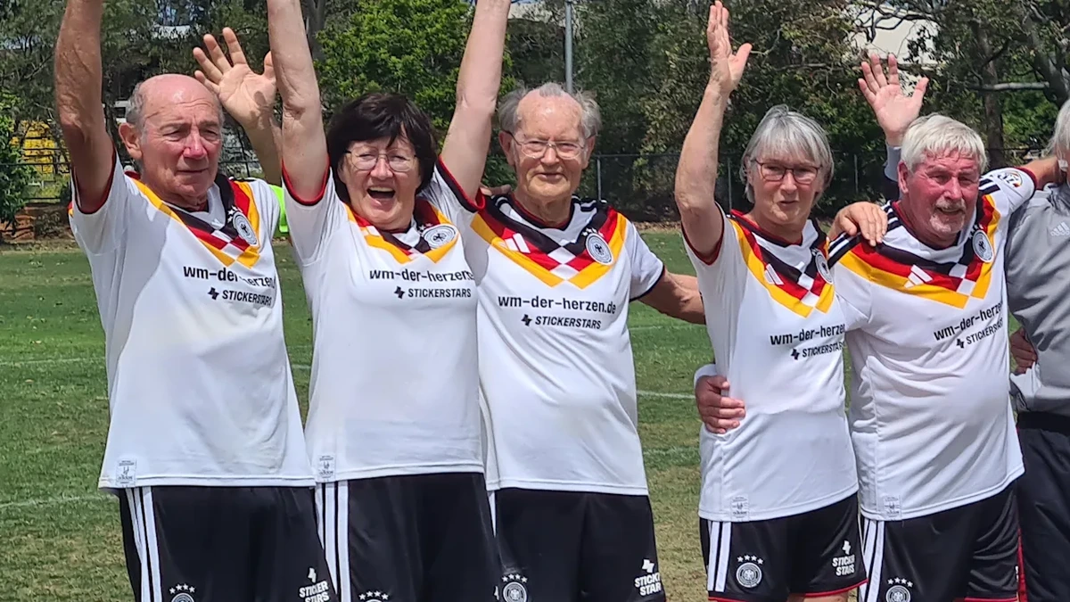 Deutsche Ü80-Nationalmannschaft wird Weltmeister in Australien!